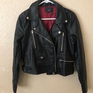 Vegan Leather Black Jacket NWT